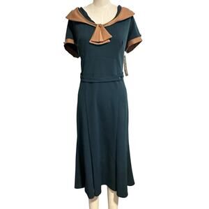 NWT Stop Staring! Army Green Raileen Fitted Dress Plus 16